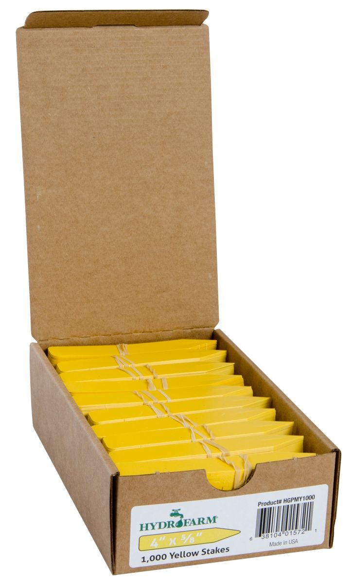 Plant stake Labels - Yellow