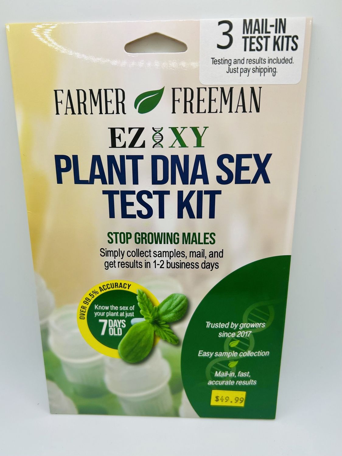 Farmer Freeman Plant DNA Sex Test Kit - 3 Tests