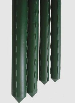 4' Green Vinyl Steel Stake