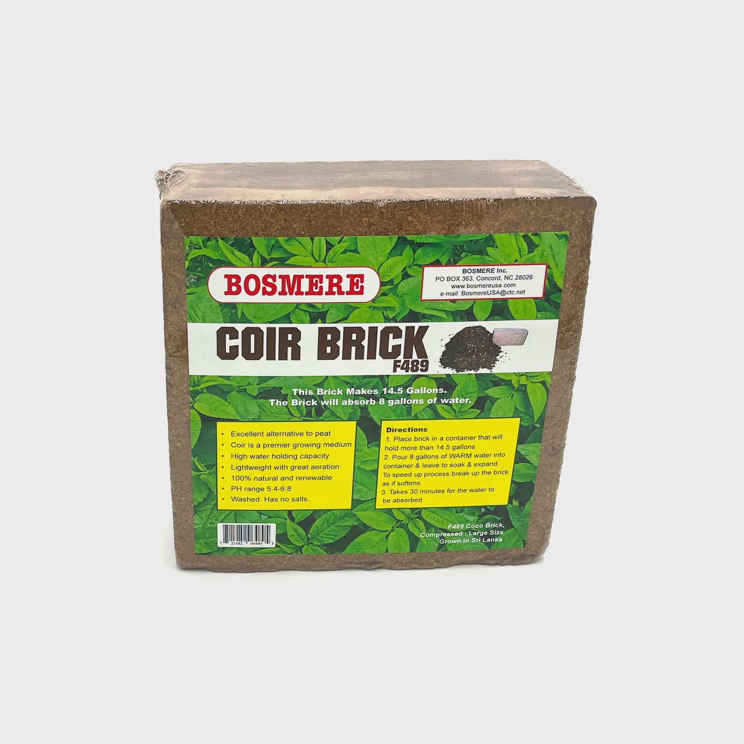 Bosmere Compressed Coco Brick 22oz.