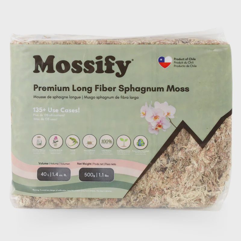 Mossify Premium Long Fiber Sphagnum Moss 1.4cf.