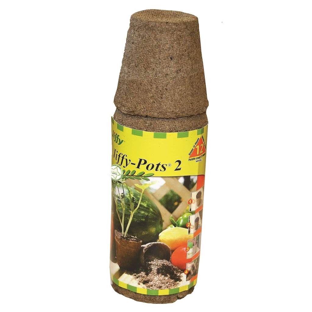 Jiffy 12pk 2" Round Peat Pots
