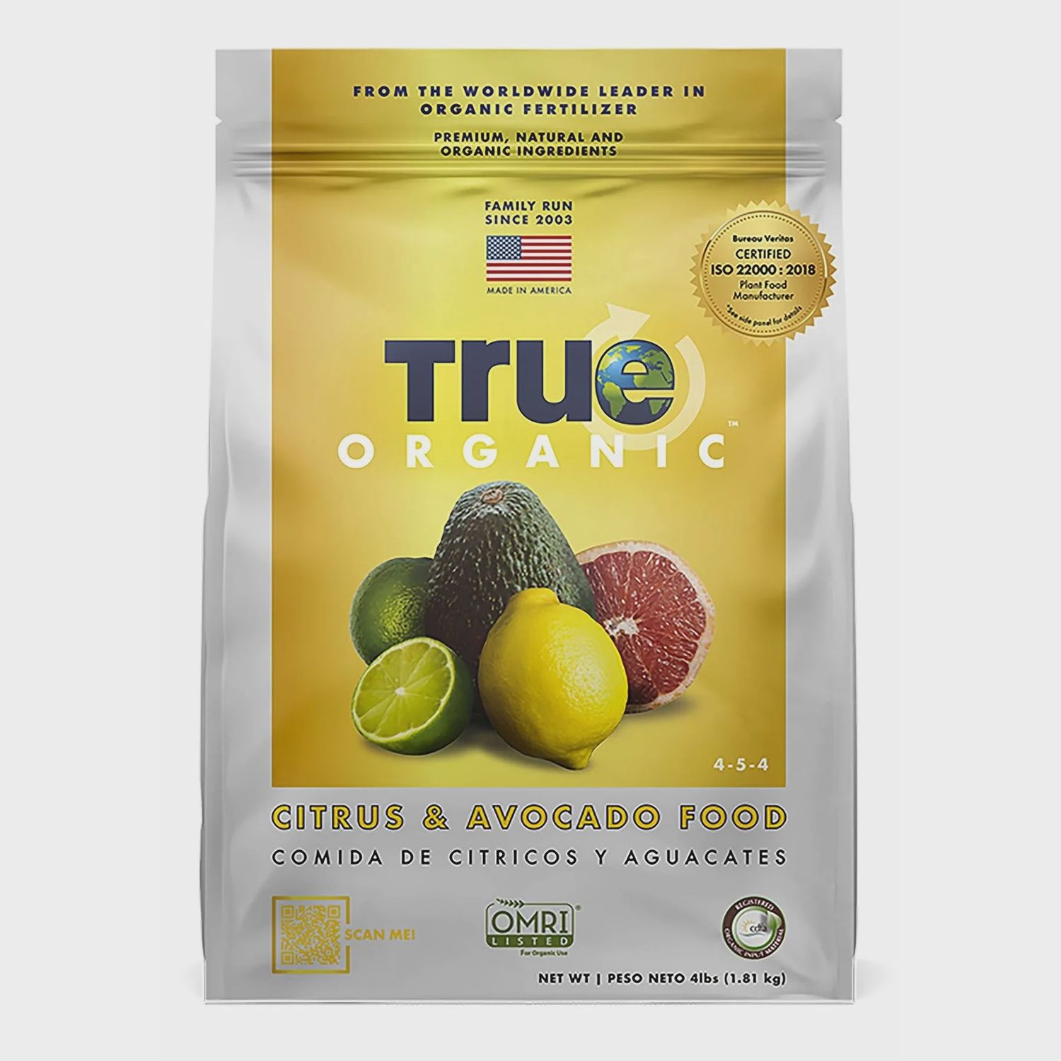 True Organics Citrus and Avocado 4#