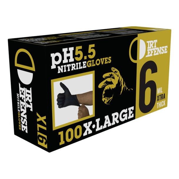 Black Nitrile Horticultural Gloves M, L &amp; XL