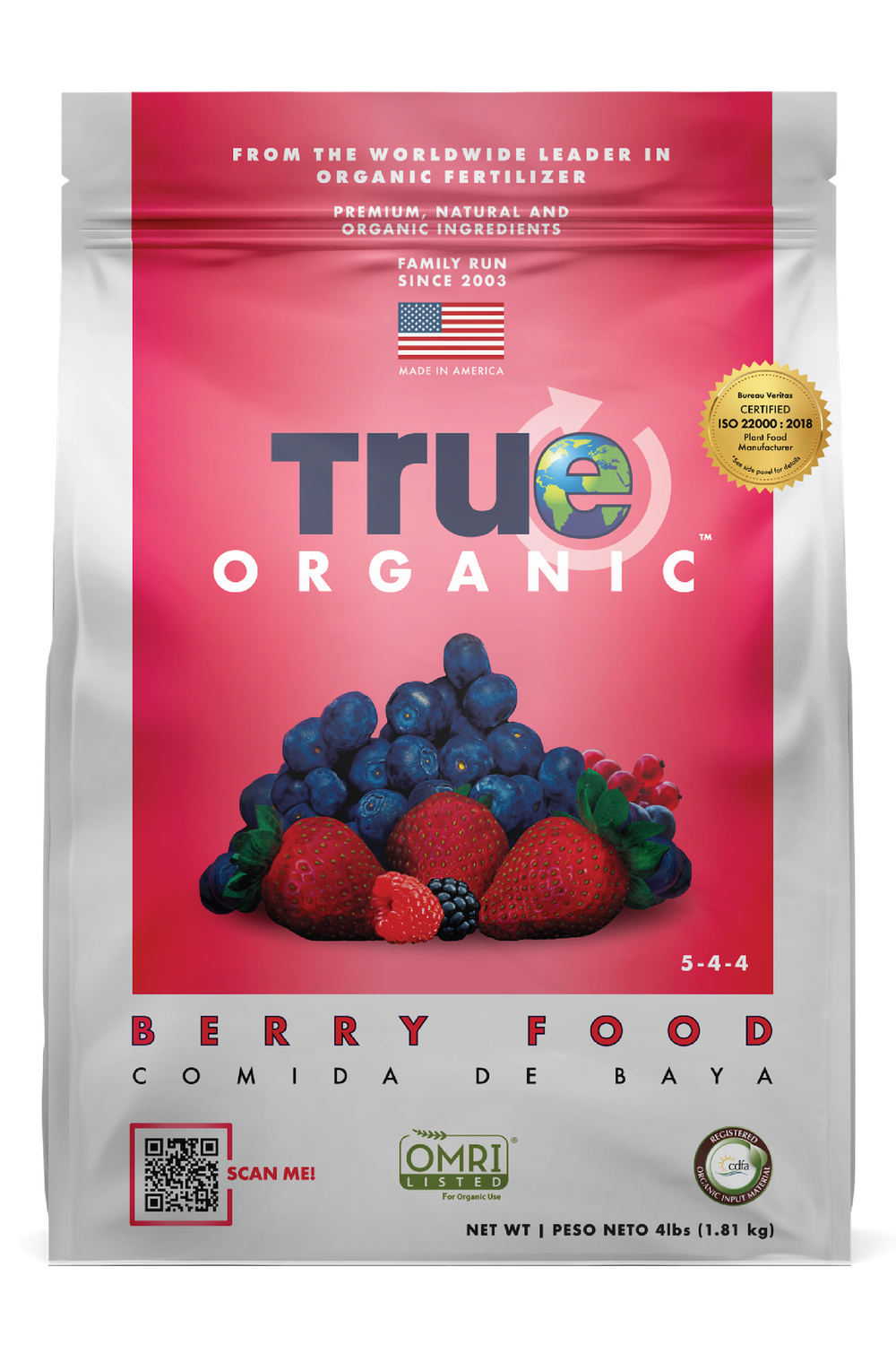 True Organics Berry Plant Food 4#