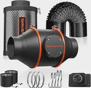 Spider Farmer 4" Air Filtration Kit w/ Controller