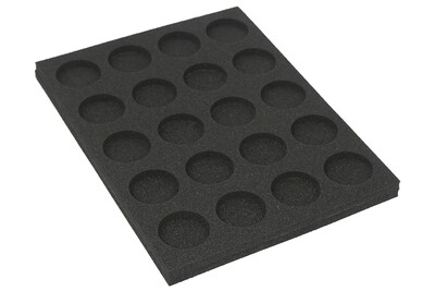 Plateau pour ranger 20 figurines sur 40mm