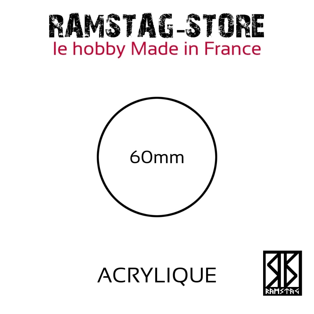 2 Socles Ronds de 60mm