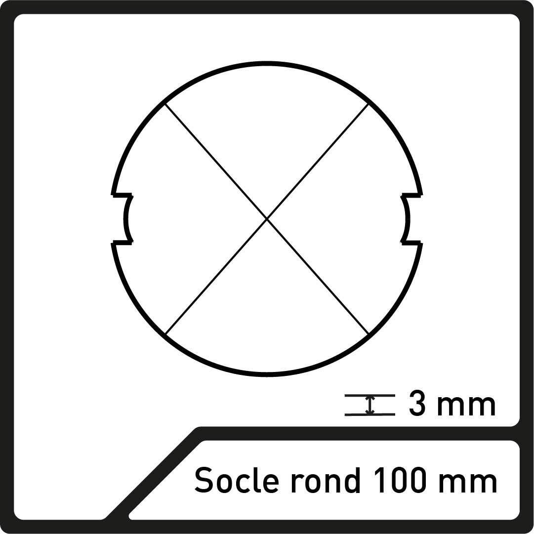 Socle rond 100mm Acryliques