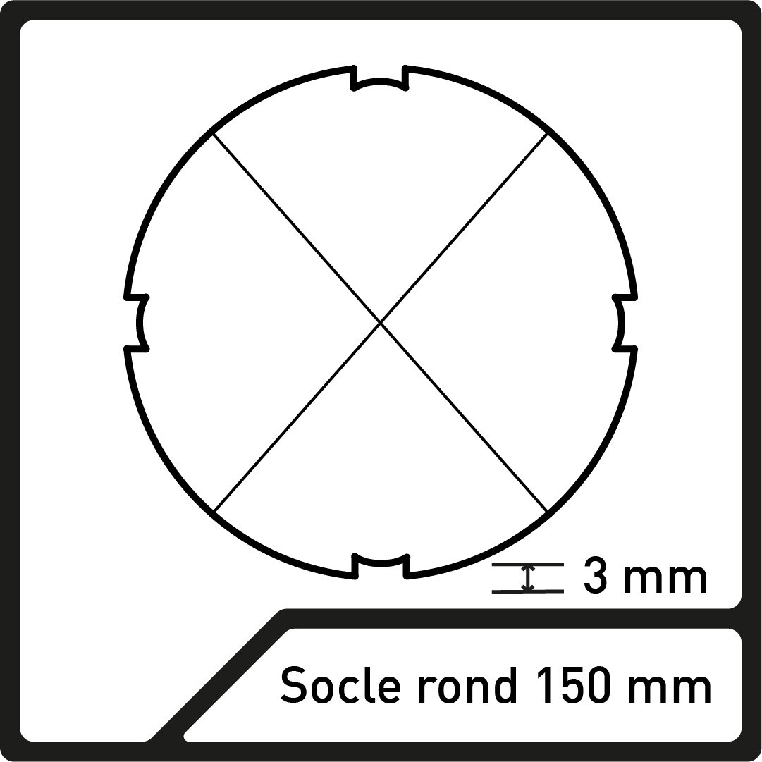 Socle Rond 150mm