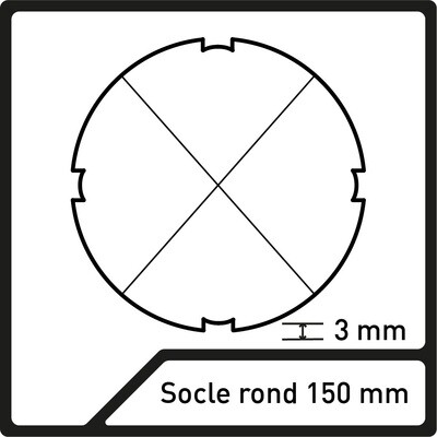 Socle Rond 150mm