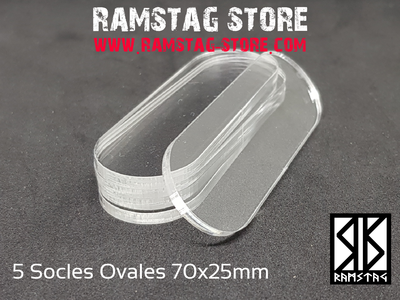 3 Socles Ovales 70x25