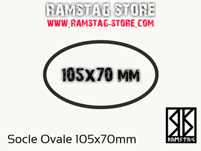 Socle Ovale 105x70mm
