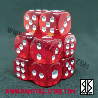 Jeu de 10 Dés Rouge