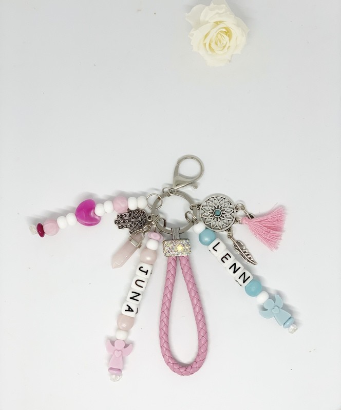Schlüsselanhänger rosa Engel
