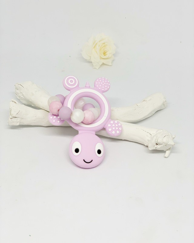 Mini-Beissring Flieder rosa