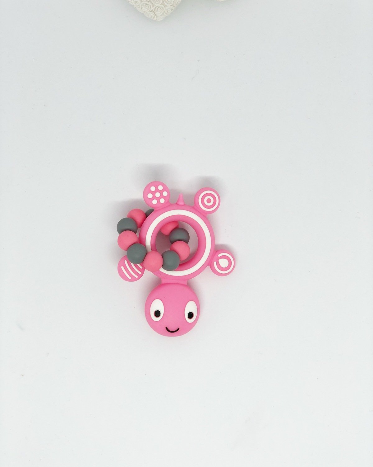 Mini-Beissring rosa grau