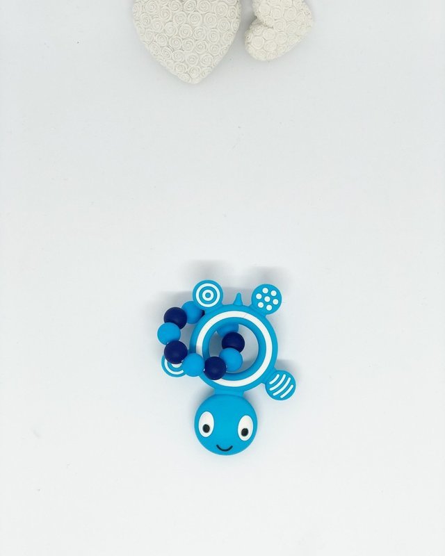 Mini-Beissring blau