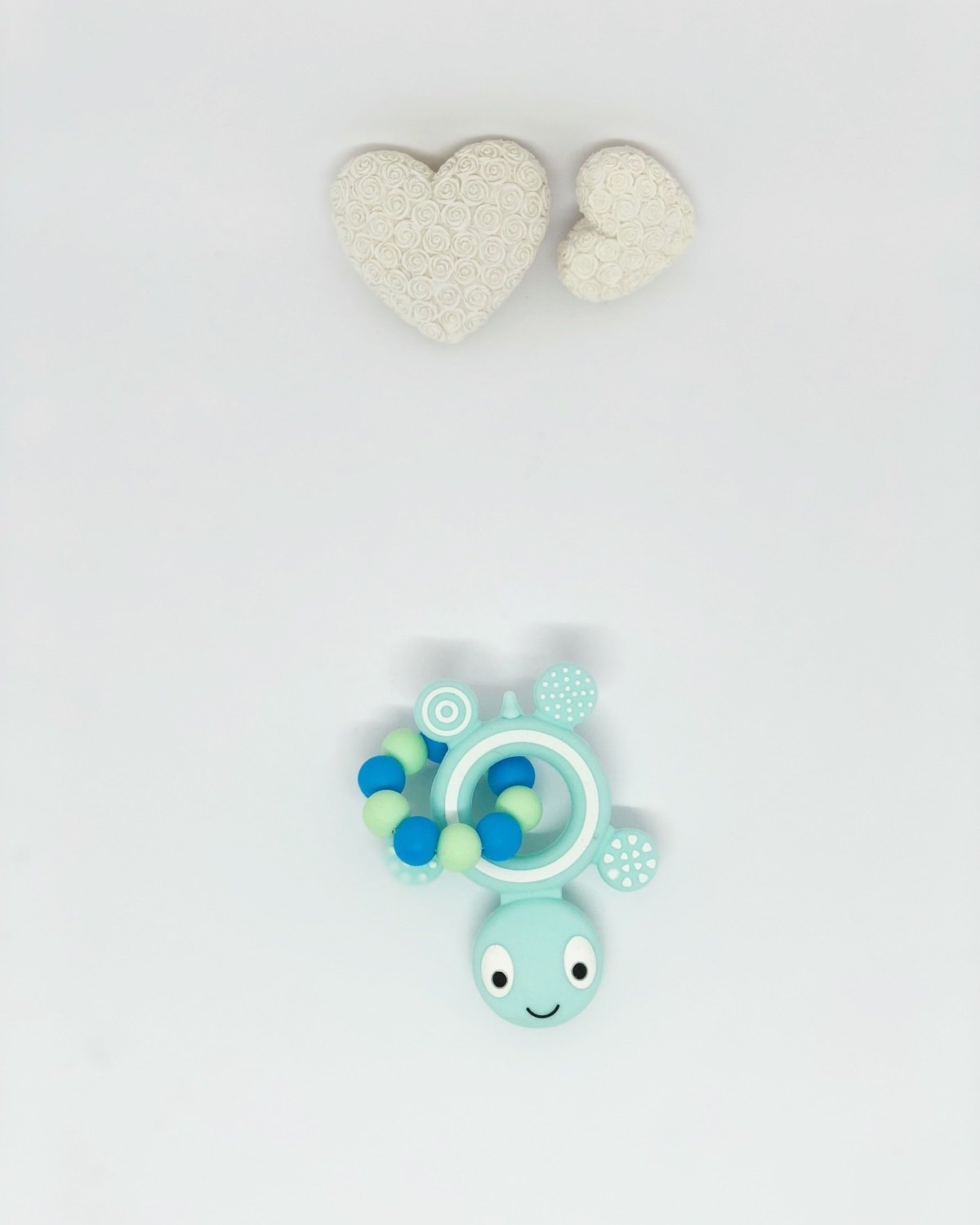 Mini-Beissring mint blau