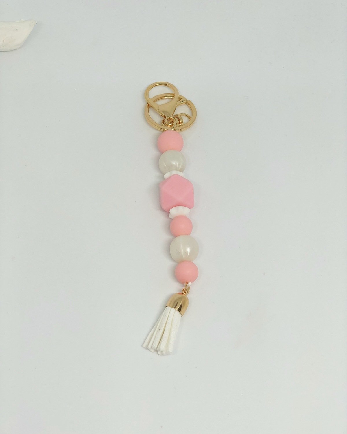 Taschenanhänger einfach rosa