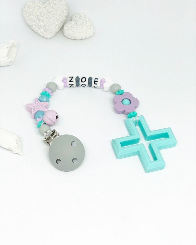 Beisskette Kreuz  island blue