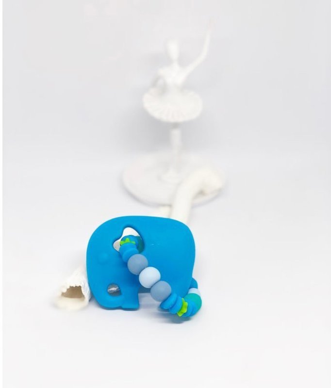 Beissring Elefant blau