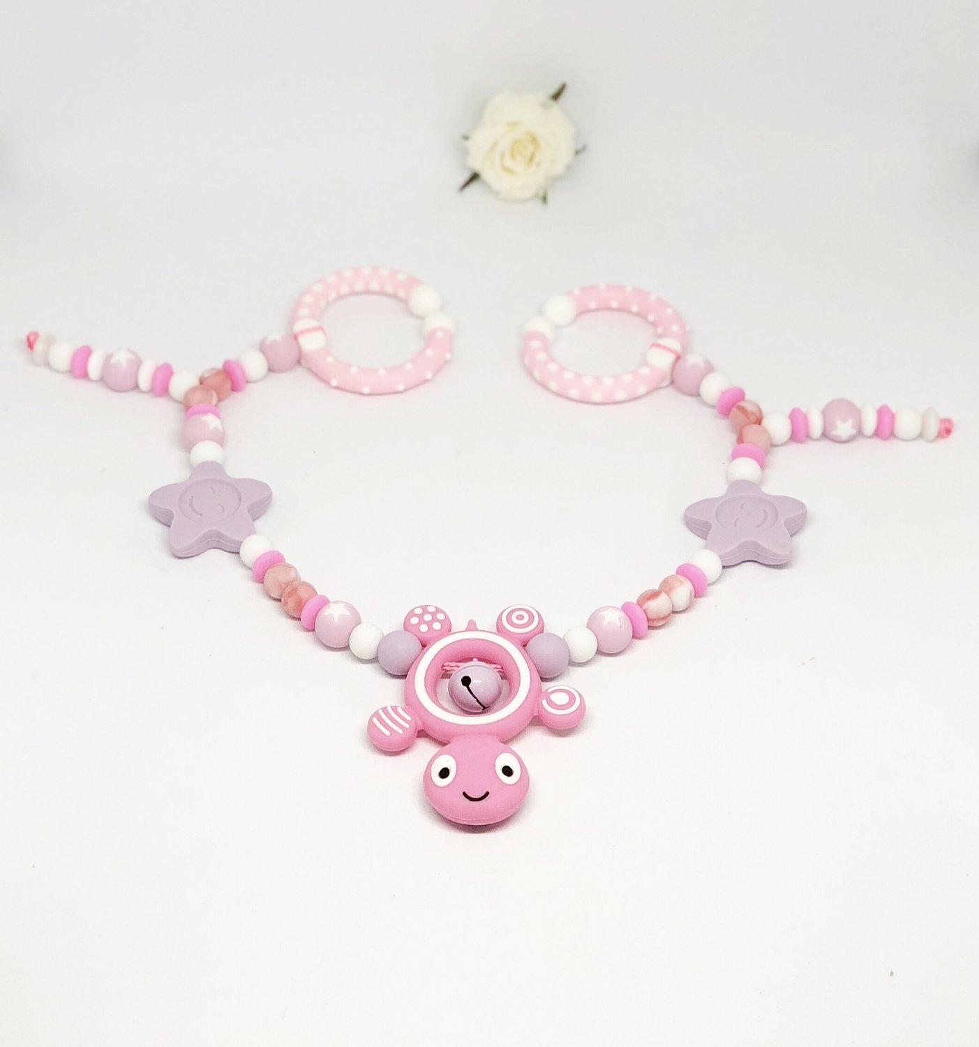 Kinderwagen Kette rosa