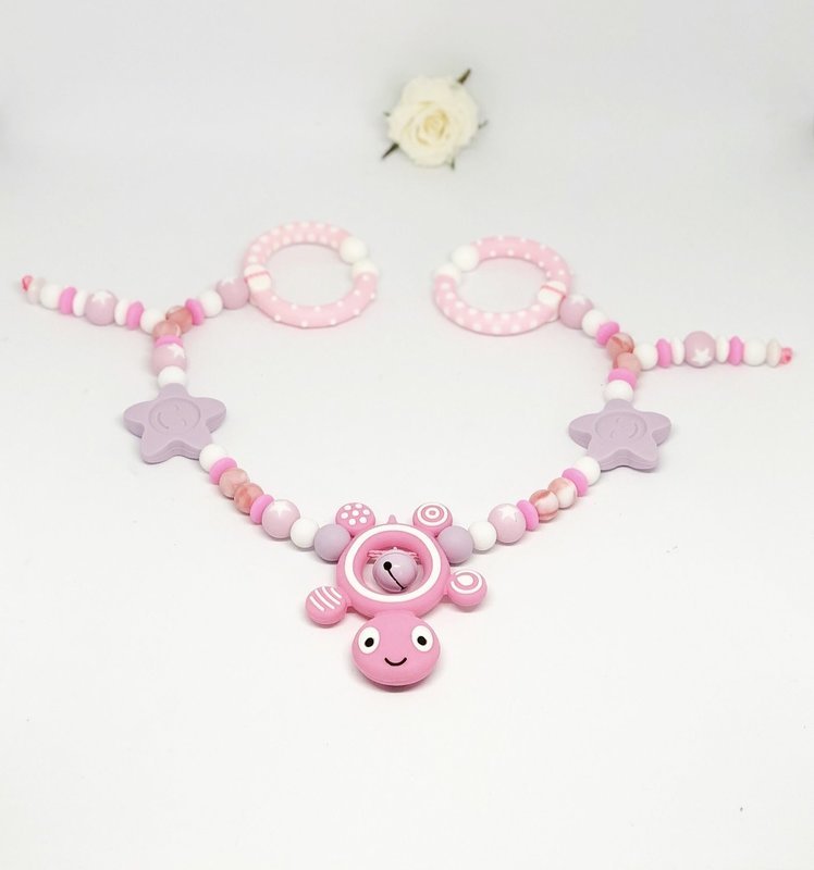 Kinderwagen Kette rosa