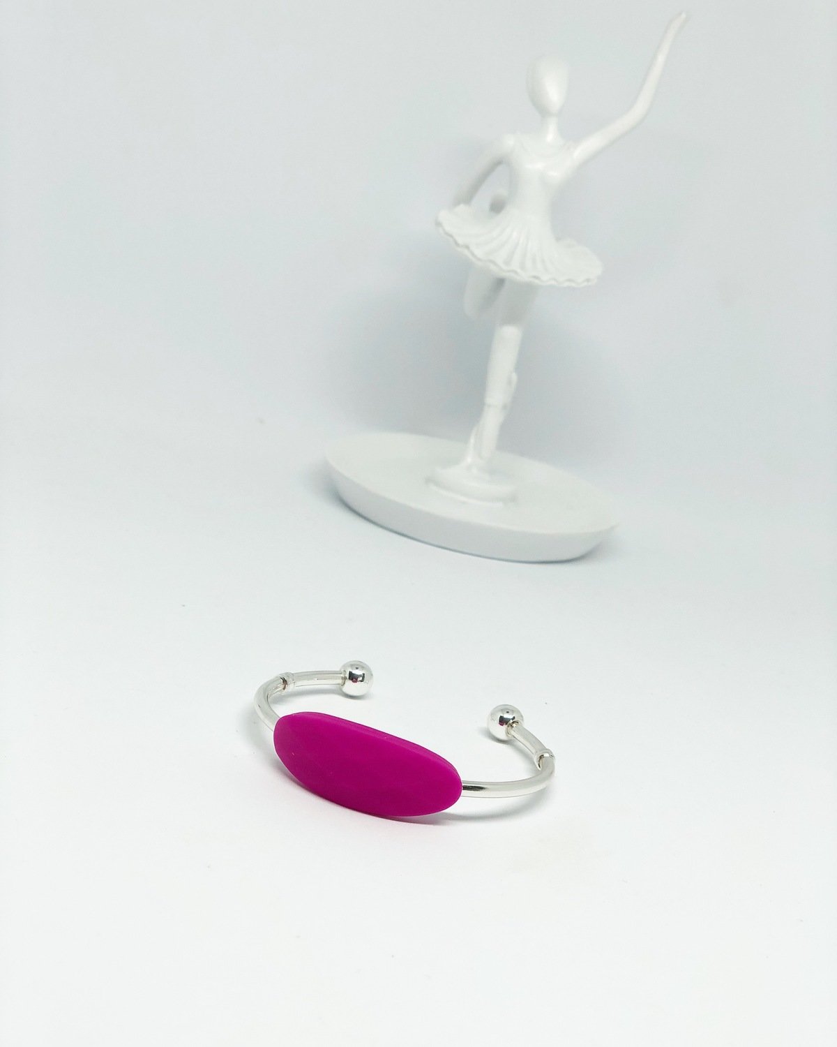 Metall Armband einfach pink
