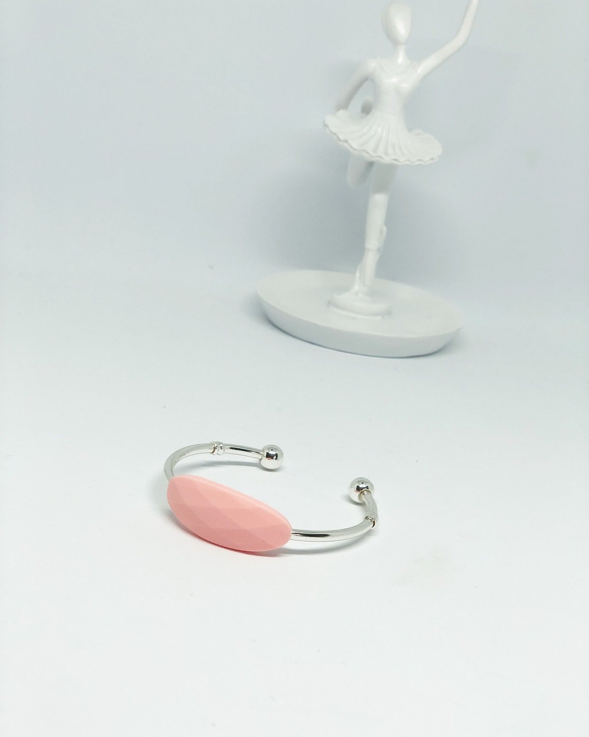 Metall Armband einfach rosa