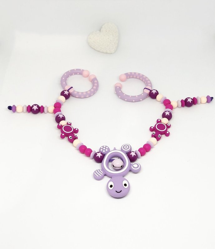 Kinderwagen Kette pink