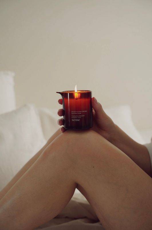 La bougie de soin corporelle Tonifiante