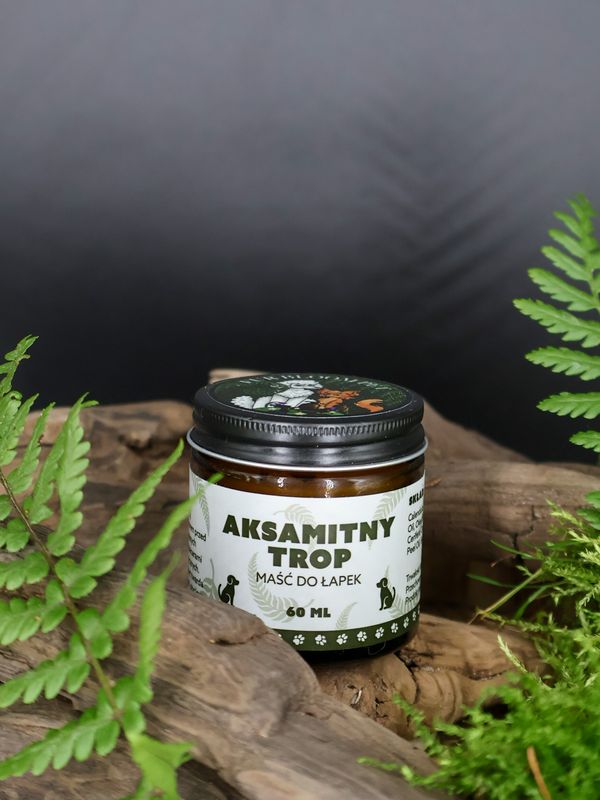 Aksamitny Trop / Maść do łapek dla psów i kotów