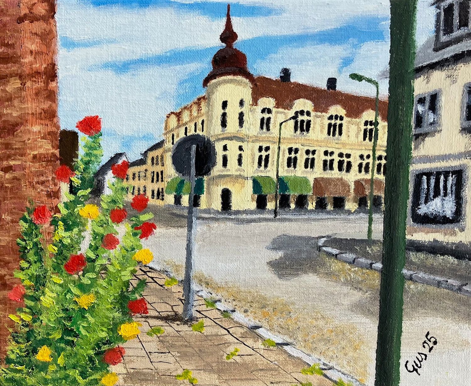 Från Sveagatan 44 mot Järnvägsgatan