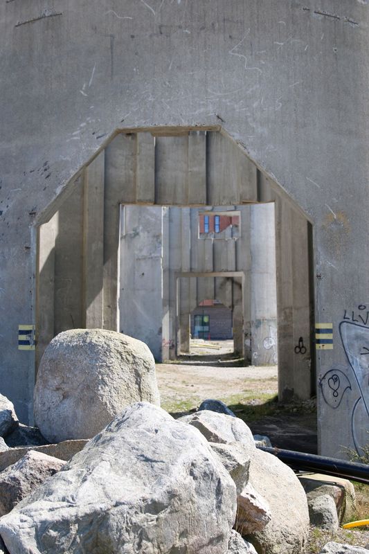 Fototavla från f.d. cementsilo