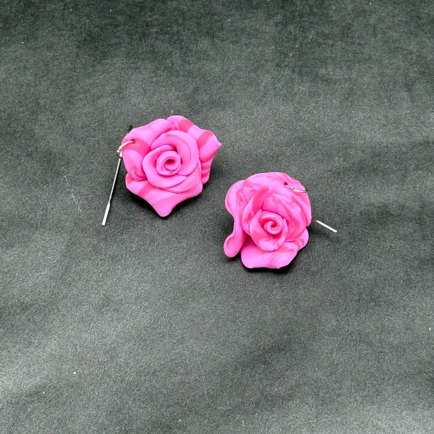 Rosenörhängen rosa