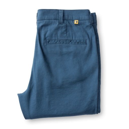 Linen Gold School Chino, Colour: Midnight Blue, Size: 36W/34L