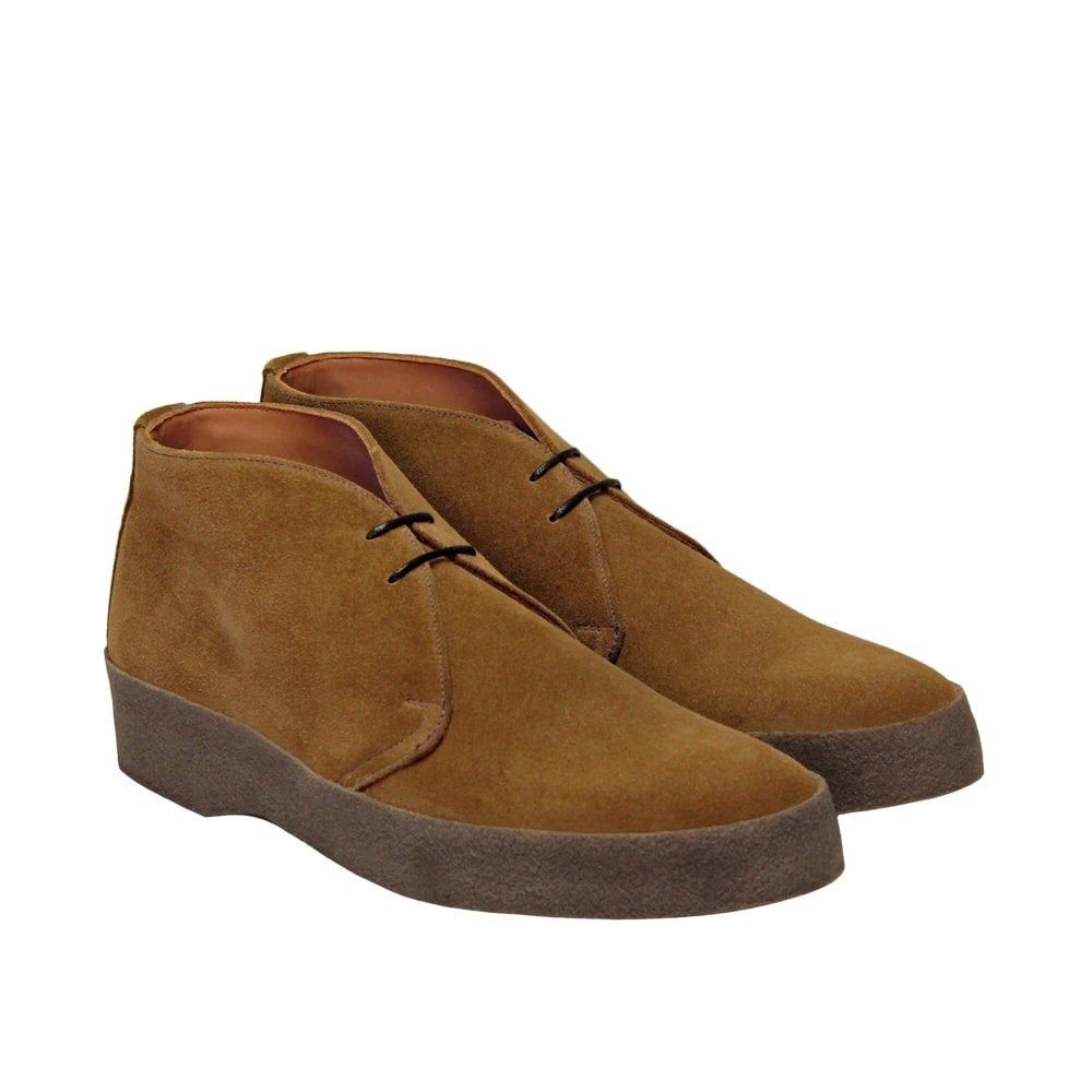 Hi Top Chukka Boot - Tan Suede