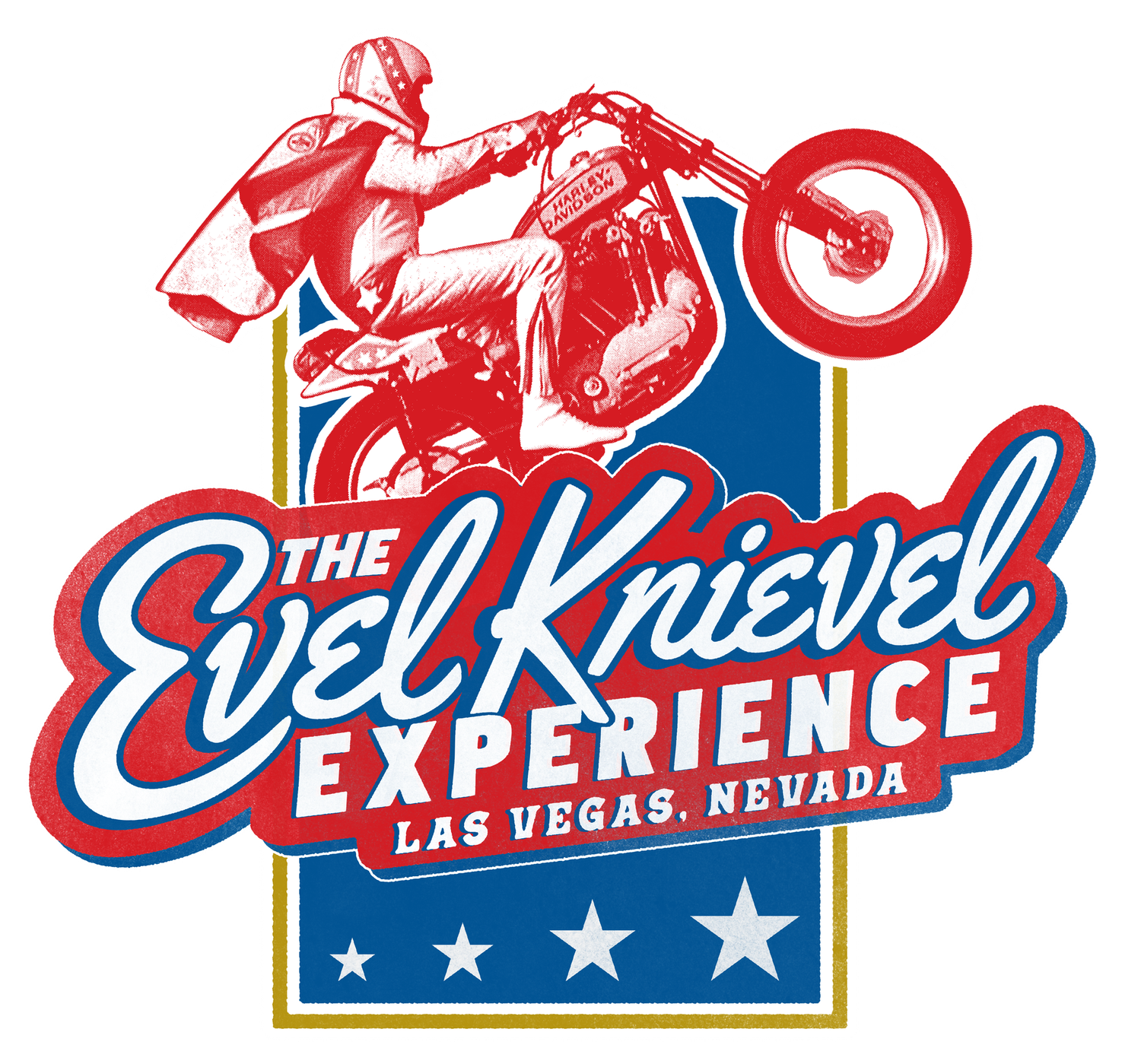 Evel Knievel Experience Wheelie Sticker