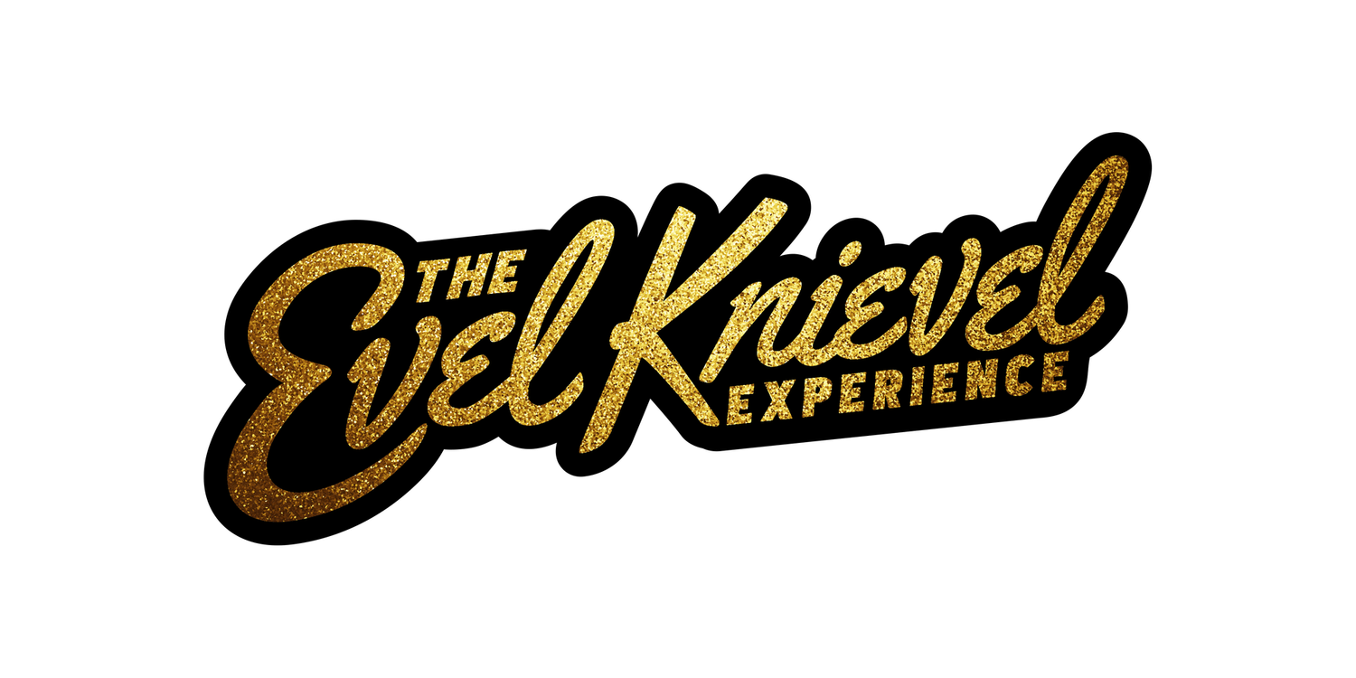 The Evel Knievel Experience Gold Leaf Sticker