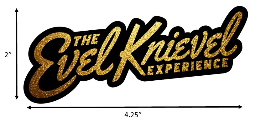 The Evel Knievel Experience Gold Leaf Sticker