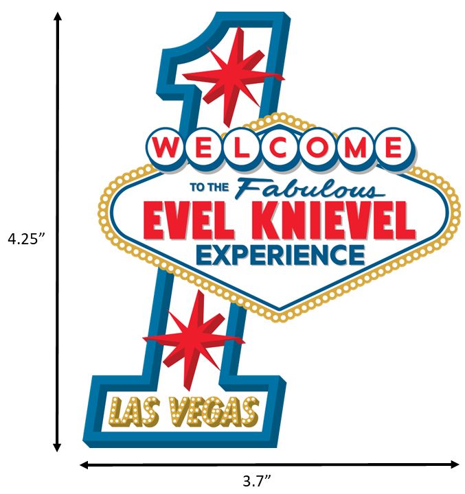 Welcome Fabulous Evel Knievel #1 Sticker
