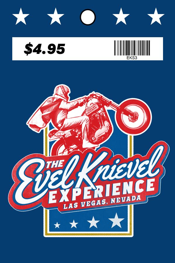 Evel Knievel Experience Wheelie Sticker