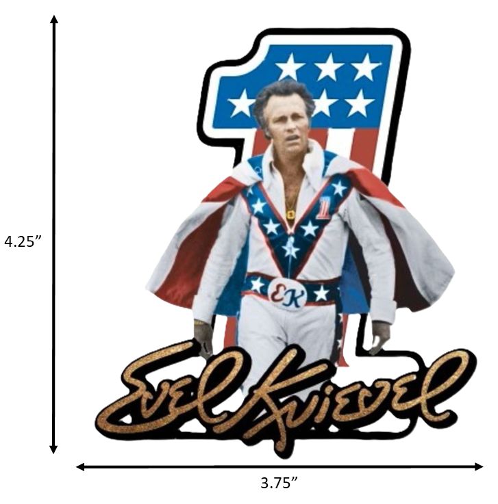 Evel Knievel Walk Sticker