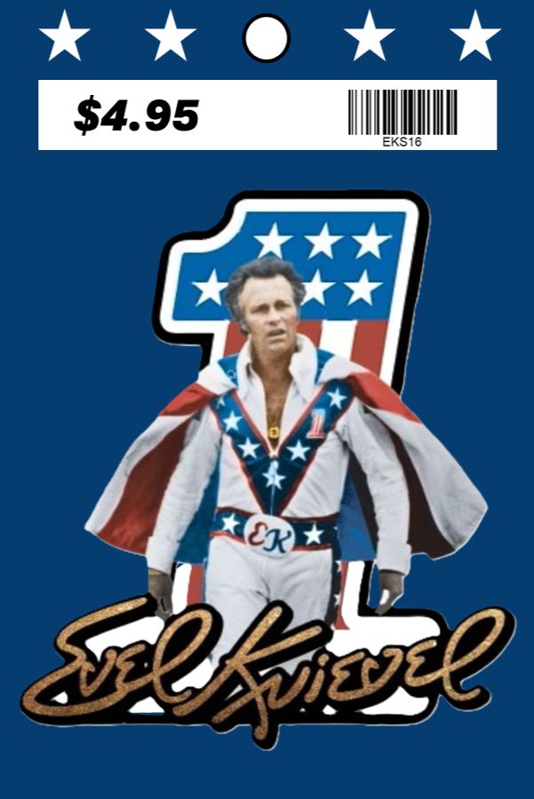 Evel Knievel Walk Sticker