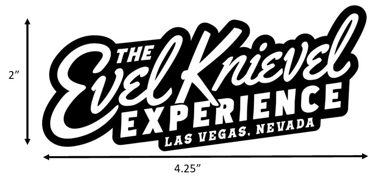 The Evel Knievel Experience Black &amp; White Sticker