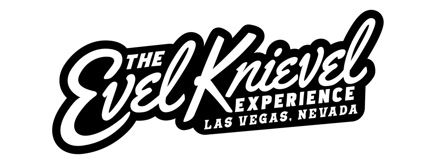 The Evel Knievel Experience Black &amp; White Sticker