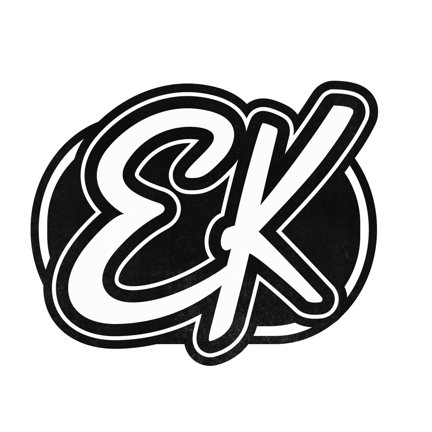 EK initials Sticker