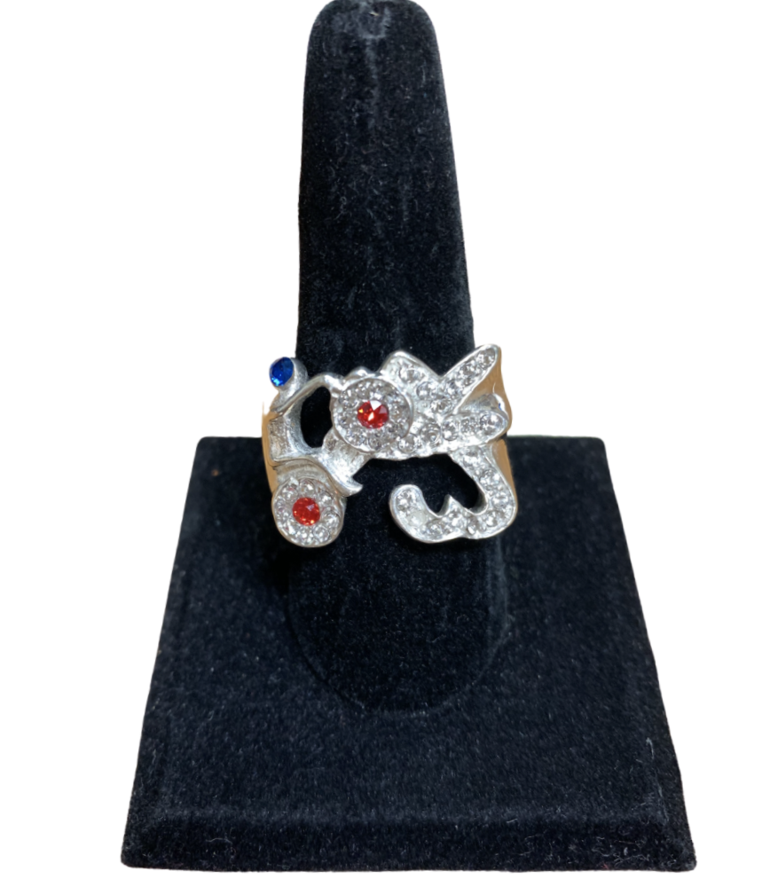 The "EK  Ring" RWB Crystals