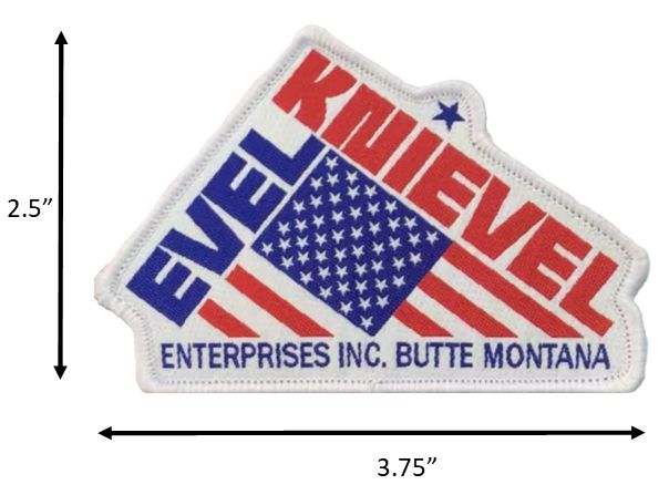 Evel Knievel Enterprises Flag Patch
